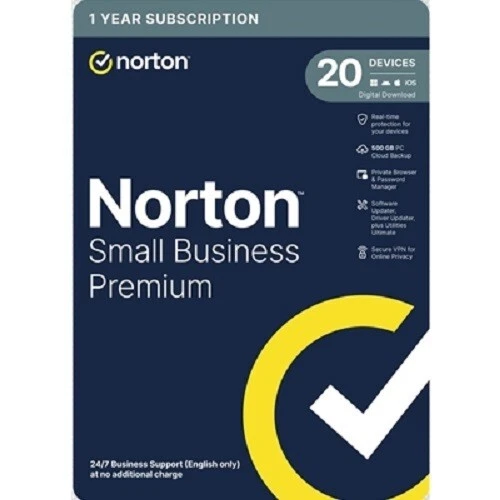 Norton Small Business Premium 2025 5 Devices Expires Dec 2025 VPN Utilities
