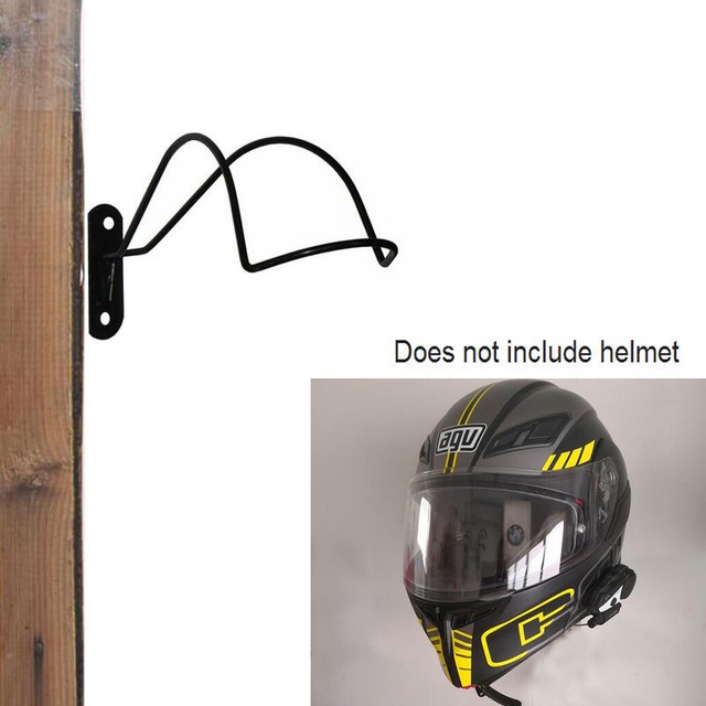 Helmet Hanger Wall Mount Display Rack for Motorbike/Hockey/Baseball/Bat