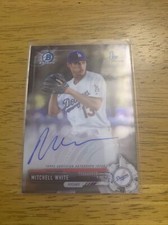 2017 Bowman Chrome Prospect Auto Mitchell White