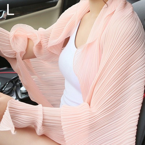 Women Chiffon Cape Shawl Sleeve Wraps Shrug Sun Protection Cardigans Outdoor uk - Picture 22 of 27