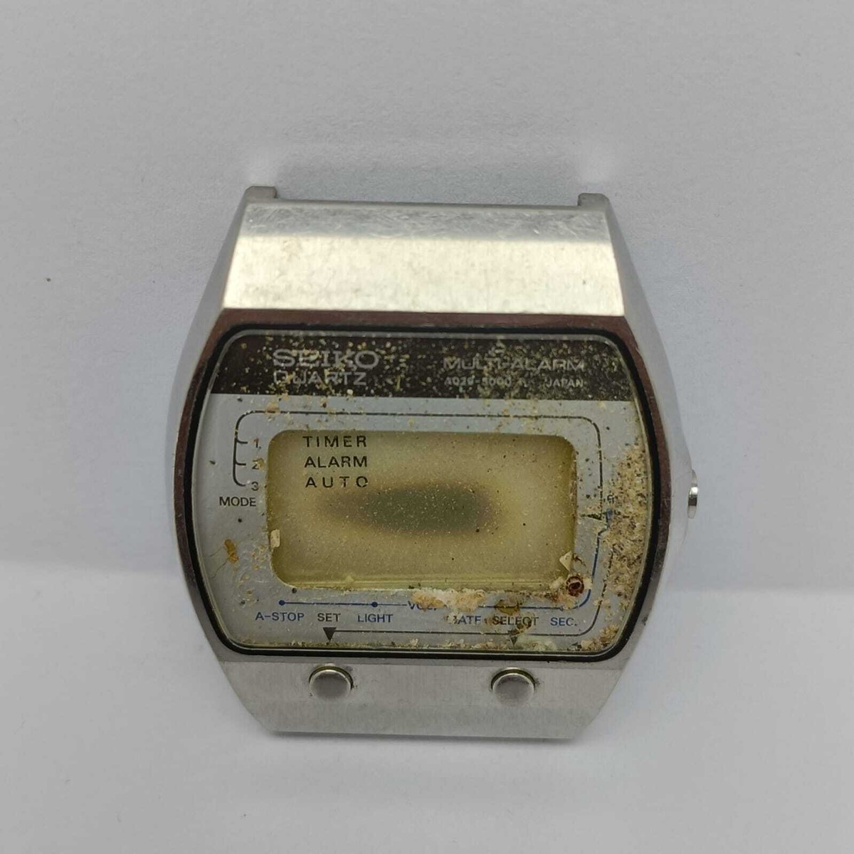 Seiko A029-5000 Multi-Alarm Quartz Digital Vintage Watch For Parts
