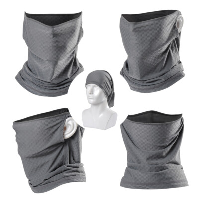 Summer Outdoor Cycling Ice Silk Full Face Mask Sports Sunscreen Breathable Masks