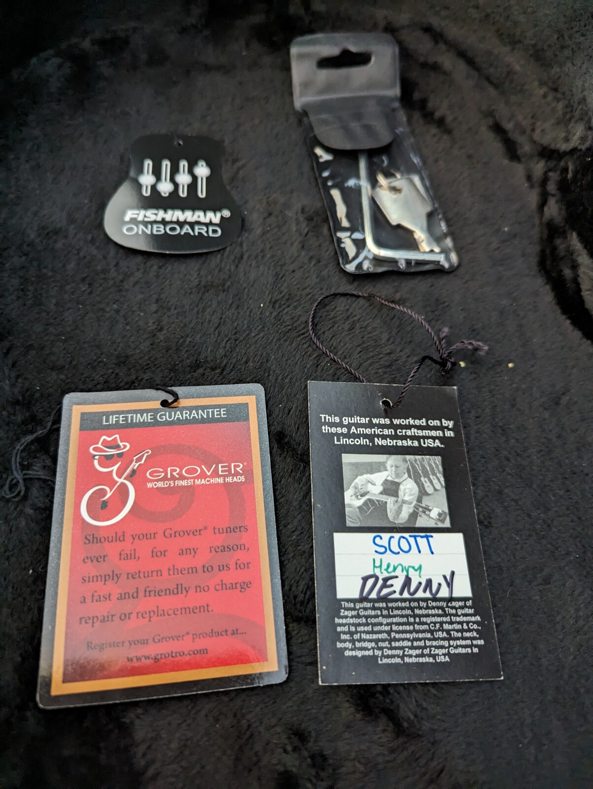 Zager Travel Size, Mahogany, Semi Acoustic Guitar (signed) & Hard Case