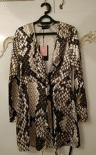 PrettyLittleThing PLT Satin Snake Print Mini Dress BNWT UK 10