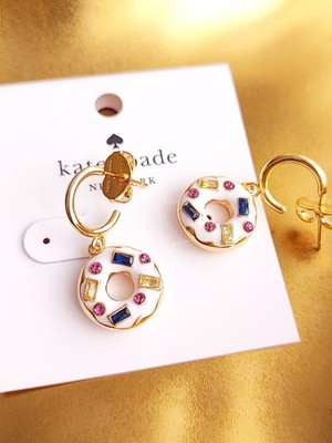   Kate Spade New York Coffee Break   Donut    Huggies Ohrringe  Neu mit Etikett