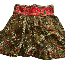 Vintage boho festival embroidered size S skirt hippie