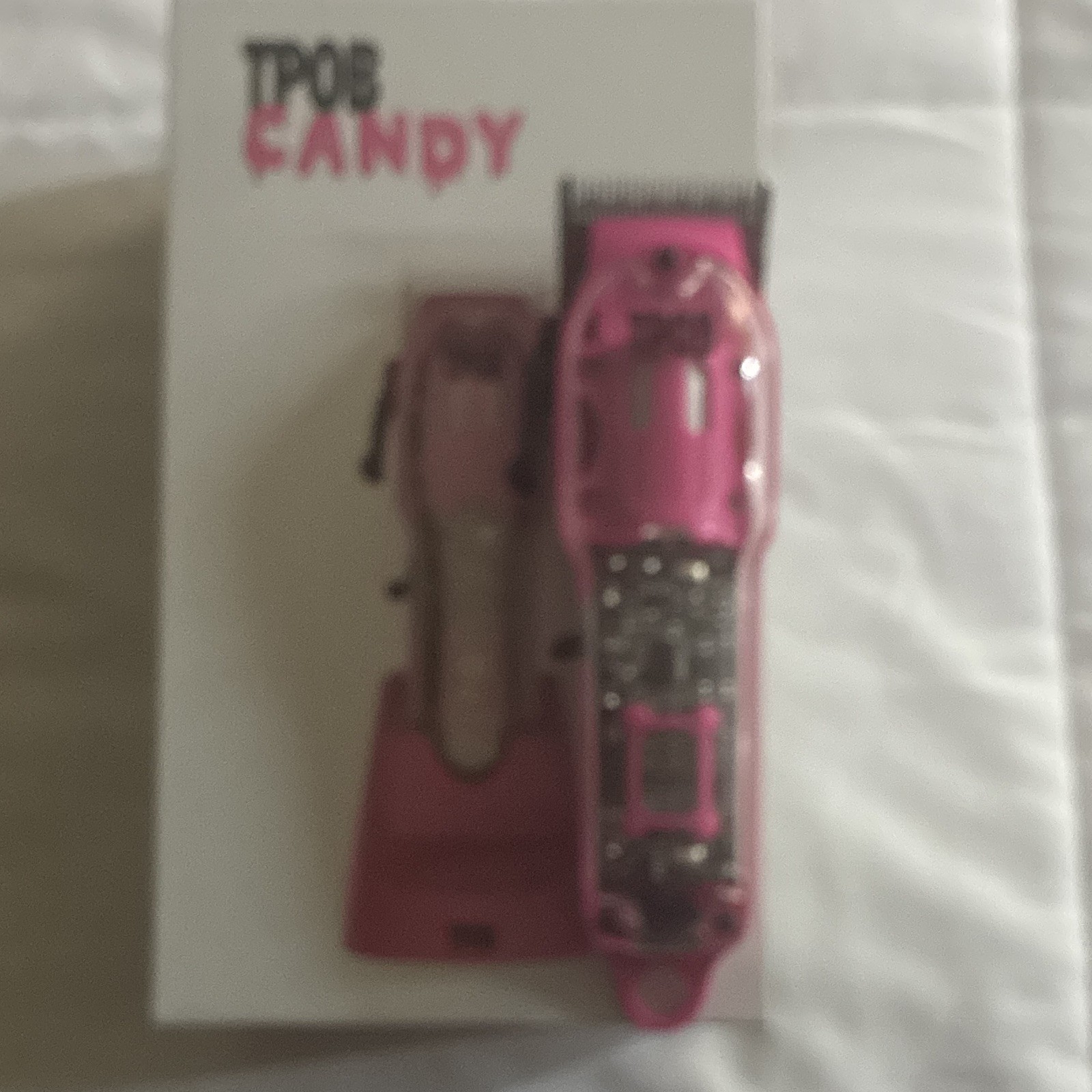 TPOB Candy Pink Hair Trimmer for Unisex Use with Charging Stand
