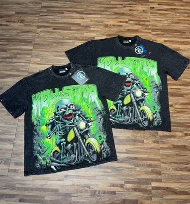 Hellstar tee shirt Men's Black Cotton NEW S-M-L-XL Casual Sport