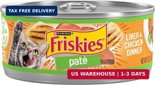 Purina Friskies Wet Cat Food Pate, Liver and Chicken Dinner - Pack of 24 5.5 o