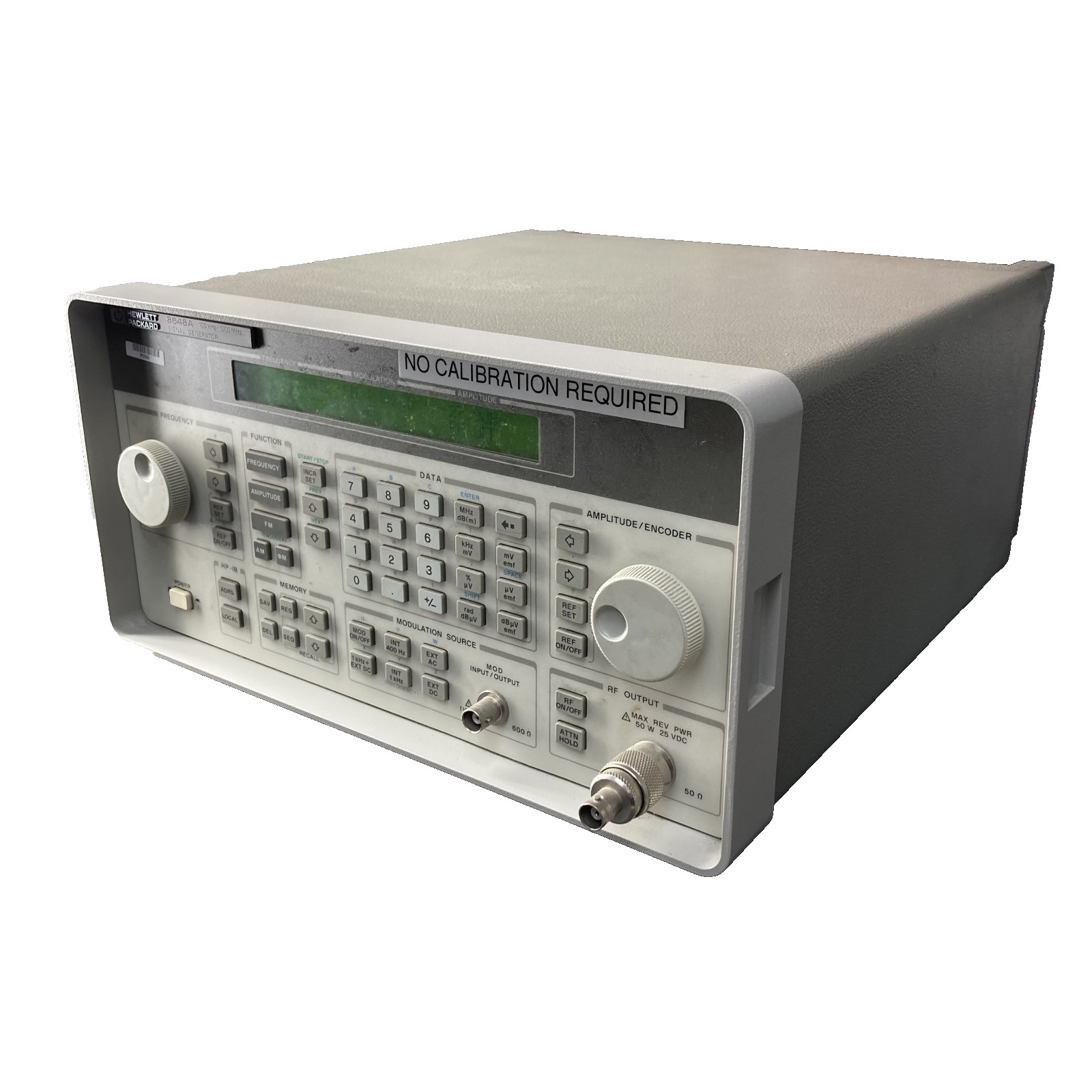 HP 8648A Signal Generator, 100 kHz to 1000 MHz Opt K02 With Cord
