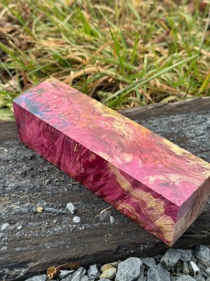 Stabilized Box Elder Burl Knife Scales/ Turning Block  BE4