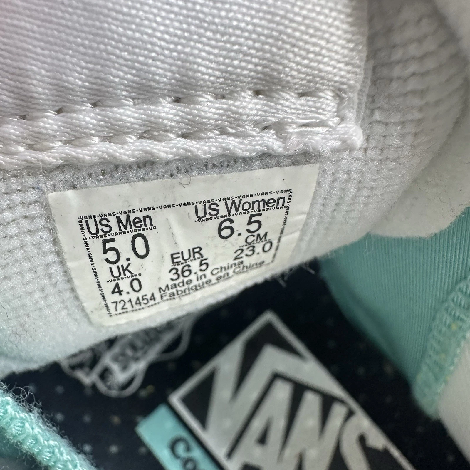 SpongeBob Vans scarpe sneakers alte donna taglia 6 5