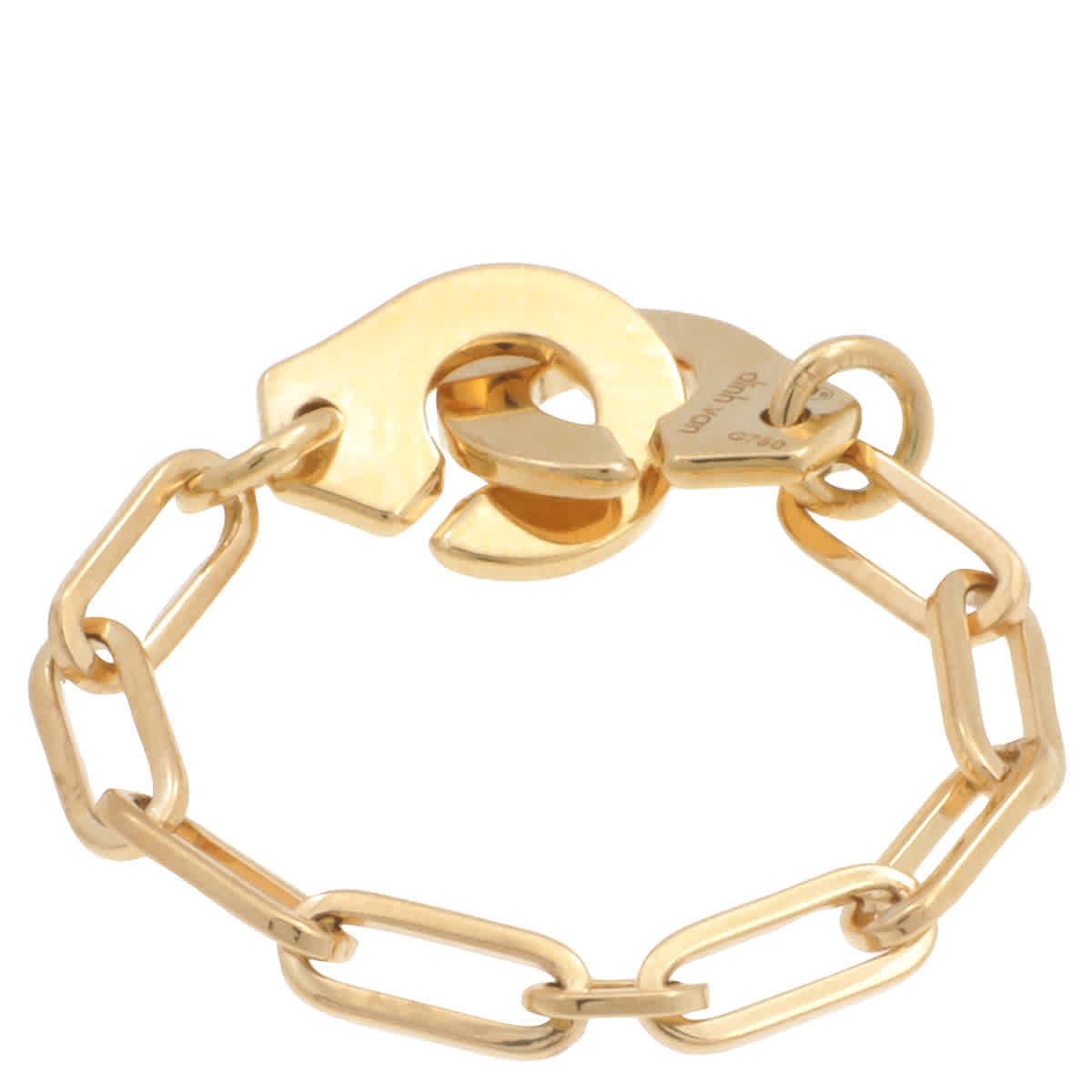 Кольцо-цепочка Dinh Van Ladies Gold Menottes Dinh Van R7, размер 53