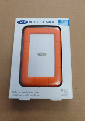 LaCie Rugged Mini 2 TB HDD External Hard Drive New Sealed