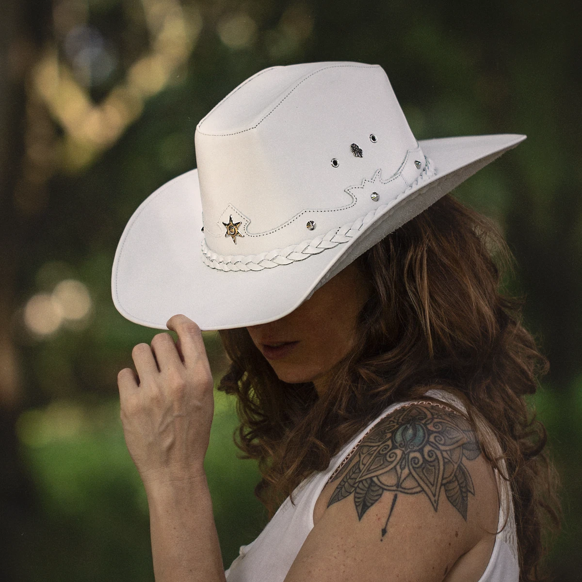 Cappello Da Cowgirl Con Strass Per Donna – Tesa Larga, Western Glitterato, Perfetto Per Concerti E Feste