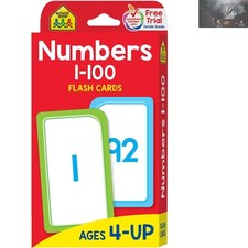 Numbers 1-100 Flash Cards - 50 Double-Sided Cards  Educational Tools for Kids