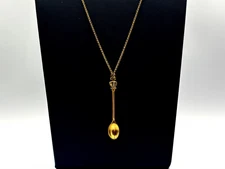 Gold Spoon Necklace | The Royal Highness | 24" Gold Crown Spoon Necklace