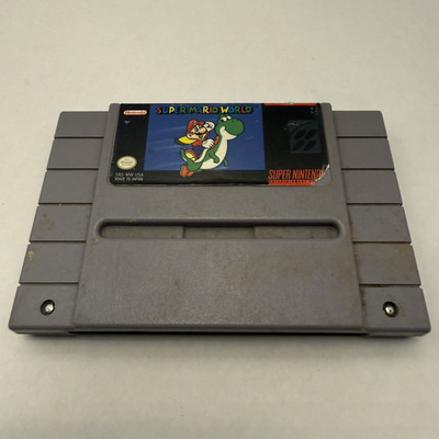 Nintendo Super Mario World SNES Game Cartridge Super Mario Series Tested.