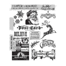 Tim Holtz Stamps  MINI HOLIDAYS  CMS066  Stampers Anonymous