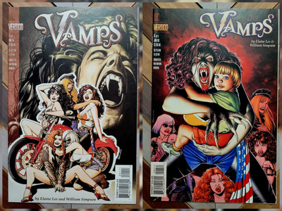 Lot of 2: VAMPS #1 & 6 (1994 Vertigo) VF 8.0 Bolland Covers First & Last Issues