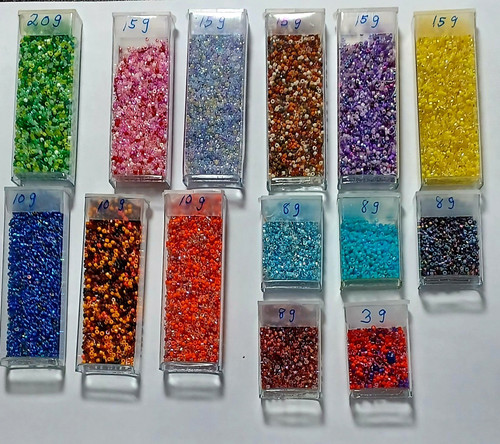 Delica Bead Mixes, varied colors& quantities from 20g- 3g, 160g total see photos