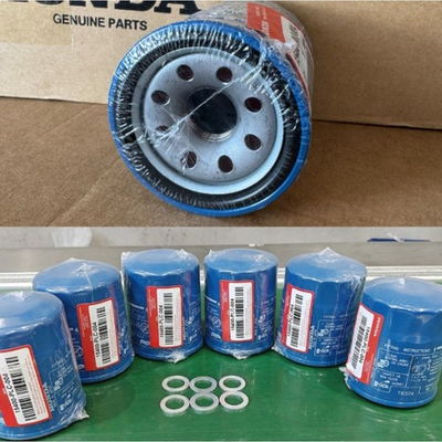 #ad 6 Honda Genuine Oil Filters WITH Drain Plug Washer 15400 PLC 004 NEW SEALED OEM $29.99