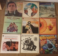 Vintage Vinyl Records LPs Mixed Artists, Genres, 20+ Count