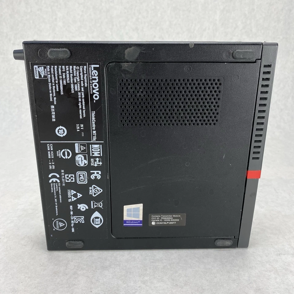 Lenovo ThinkCentre M710q Micro Intel Core i5-7500T 2.7GHz 8GB RAM No HDD/OS/AC - Image 4 of 4