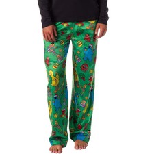 Intimo Sesame Street Women's Christmas Elmo Cookie Monster Sleep Pajama