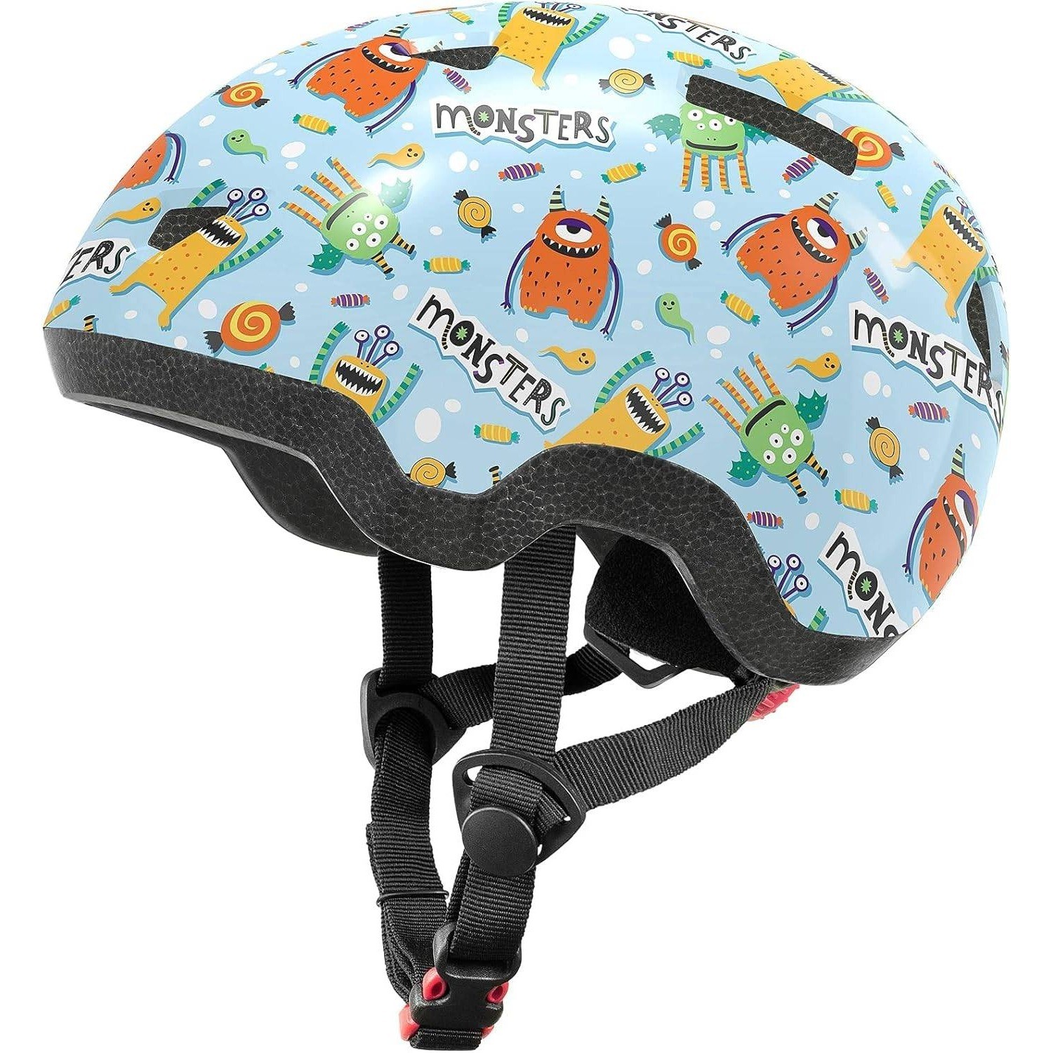 Mountalk Infant Baby to Youth Monsters Blue Bike Helmet Kids