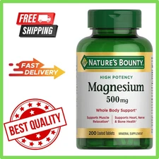 Magnesium, Bone and Muscle Health, Whole Body Support, Tablets,500 Mg,200 Ct-USA