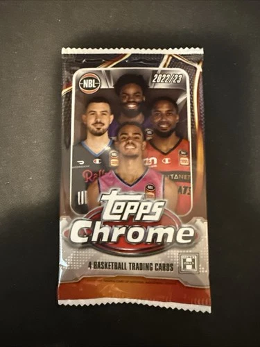 2022-23 Topps Chrome NBL Hobby Pack Factory Sealed 4 Cards