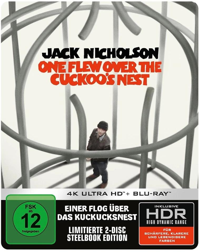 Einer flog über das Kuckucksnest [4K UHD Blu-ray & Blu-ray Steelbook/Neu/OVP] - Bild 2 von 2