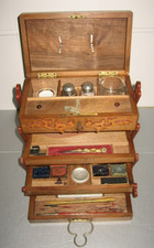 Ancien Coffret Aquarelliste de Peintre Accordéon de Voyage.. Bourgeois Paris 19e