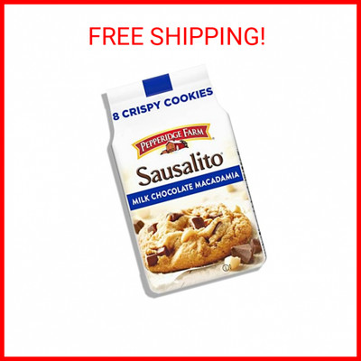 Pepperidge Farm Sausalito Crispy Milk Chocolate Macadamia Nut Cookies, 7.2oz 8ct