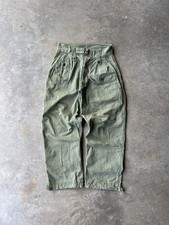 WWII HBT Jungle Trousers Herringbone British War Aid Pants Gas Flap 32 Original