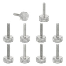 M3x14mm Knurled Thumb Screws 10mm Dia. Stainless Diamond Knurled Screw 10Pcs