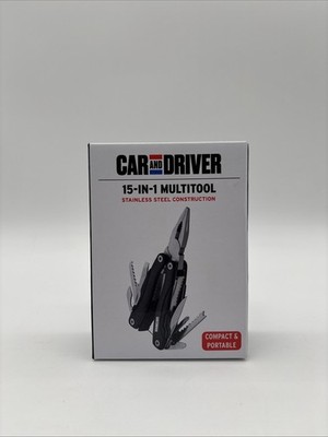 Car And Driver 15 In 1 Multi-Tool Pocket Knife Plier Screwdriver Wire Cutter NEW