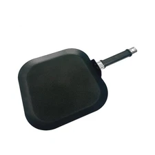 Non-Stick Coating Square Griddle Pan Flat Grill, 11 x 11 Non-Stick Cookware