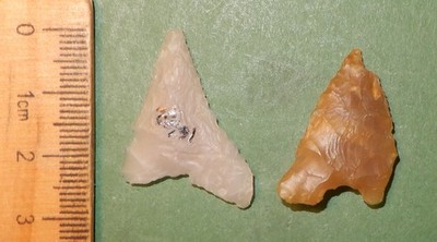 2 broken Danish arrows point  dating late neolithic 1800-1500 bc. in high demand