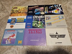 57x Nintendo NES Manual Lot. Authentic Mario Yoshi Star Trek Double Dragon Etc