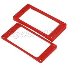 2Pcs Electric Guitar Humbucker Pickup Frame Guitar Pickup Rings Red