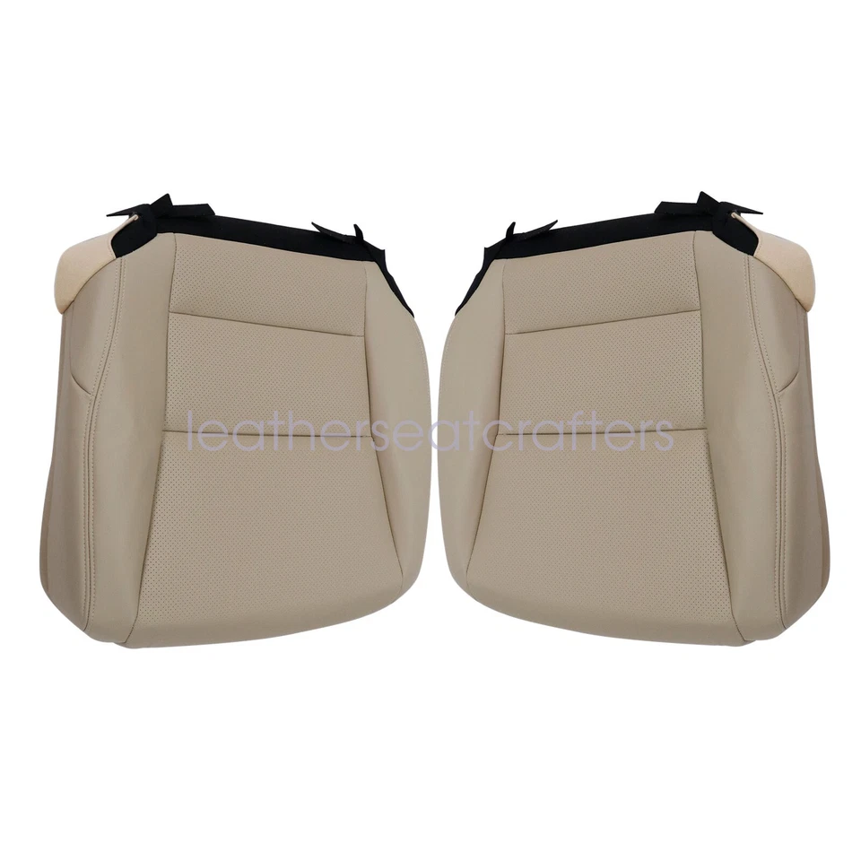 2013-2017 Fits Honda ACCORD Driver & Passenger Top & Bottom seat cover Light-Tan - Imagem 4 de 4