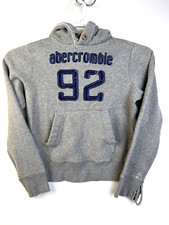 abercrombie  fitch Hoodie Youth Medium Muscle Gray Distressed Gray 92 Skater