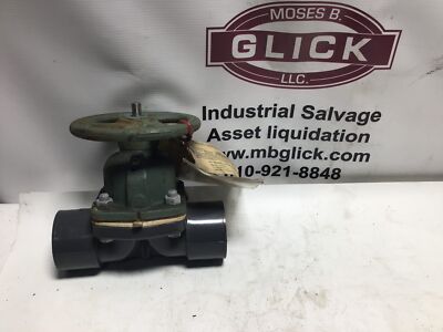 ITT Grinnell 2'' Handwheel Operated Fitted Grade Diaphragm Valve PVC Body