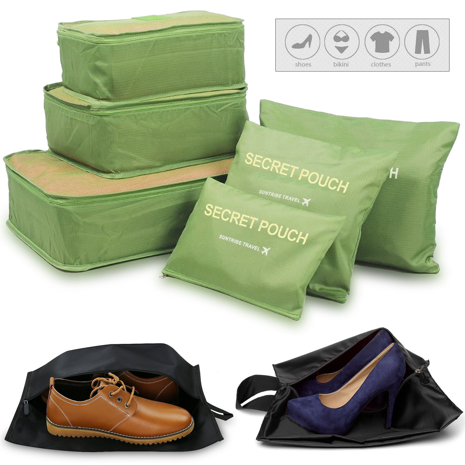 suntribe travel bag with shoe storage