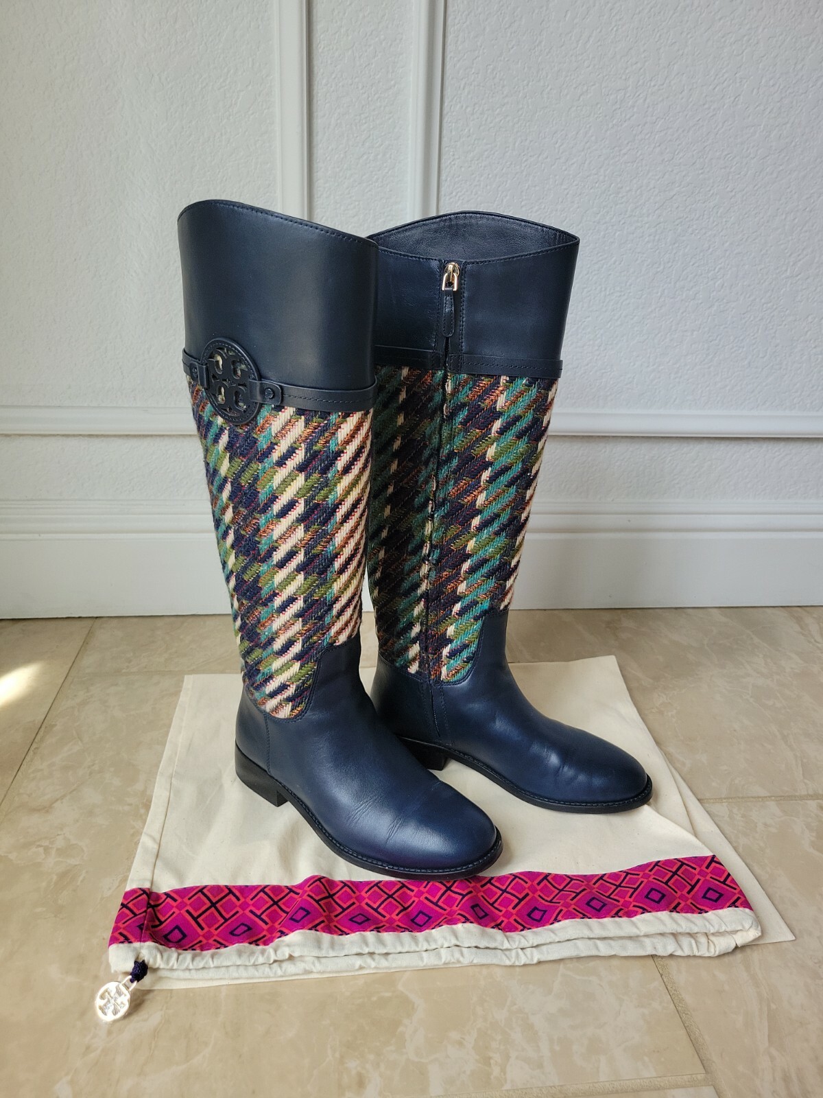 Tory Burch Miller Tweed Tall Riding 