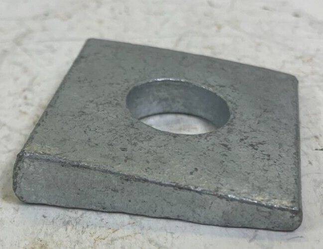 SQUARE WASHERS BEVELED F436 GALVANIZED OAL13/4" OAW13/4" LOT OF 78
