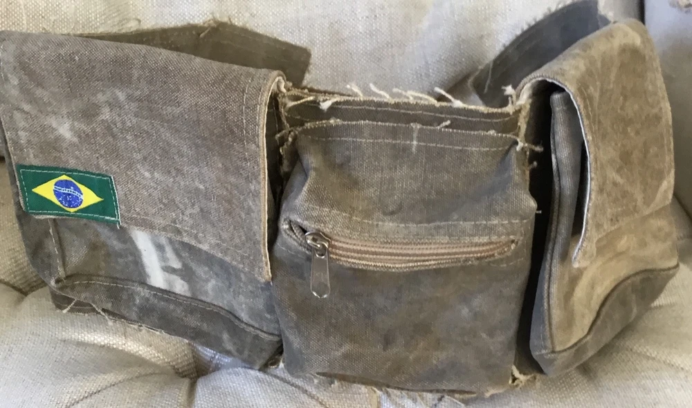 weist belt bag dark canvas