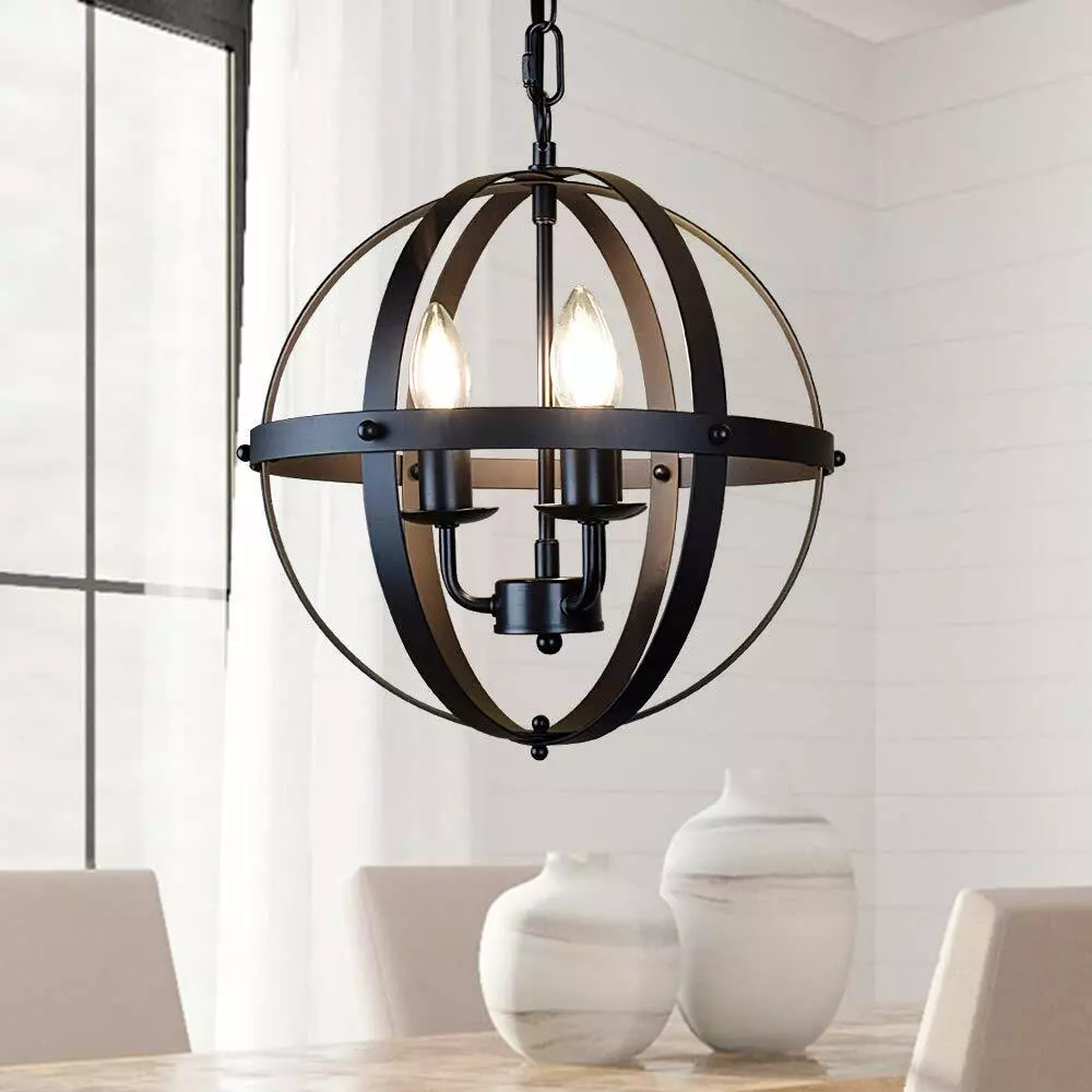 Globe foyer chandelier outlet